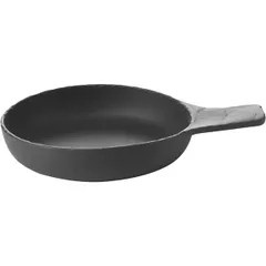 Frying pan for serving “Basalt” ceramics D=18,H=4cm black