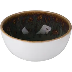 Salad bowl “Vesuvius Amber” porcelain 475ml amber