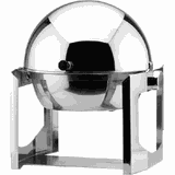 Мармит с двигающейся крышкой сталь нерж. ,H=60,L=46,B=41см металлич.