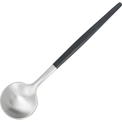 Tea spoon “Steel Black Silver Matt”  stainless steel , L=13, B=3cm  black, silver.