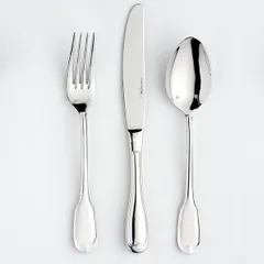 Нож столовый «Лувр» сталь нерж. ,L=233/125,B=3мм металлич., изображение 2