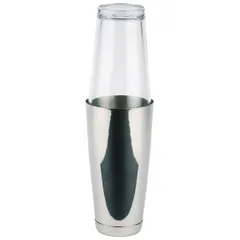 American shaker “Boston”  stainless steel, glass  0.8 l  D=95, H=300mm  silver, clear.