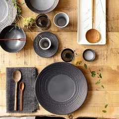 Блюдце «Арборесценс» для стакана 80 мл керамика D=14см черный,серый, изображение 4