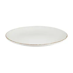 Тарелка «Ретро» коричневый край D=25см