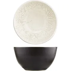 Салатник «День и ночь» керамика 0,6л D=15,H=8см белый,черный, изображение 3