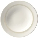 Тарелка глубокая «Антуанетт» фарфор 380мл D=24,H=4см белый,олив.