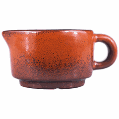 Creamer “Milky Way terracotta”  porcelain  50ml  D=65, H=40mm  terracotta, black