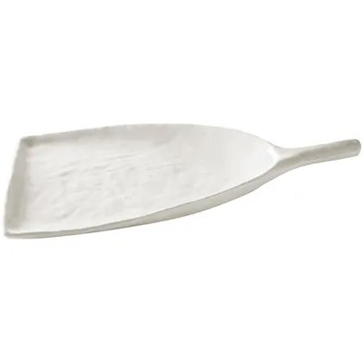 Блюдо для подачи «Уайли» в форме лопаты фарфор ,H=25,L=185,B=145мм белый,матовый