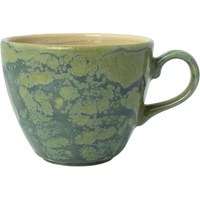 Чашка чайная «Аврора Революшн Джейд» фарфор 228мл D=9см зелен.,бежев., Цвет: Зеленый, Объем по данным поставщика (мл): 228