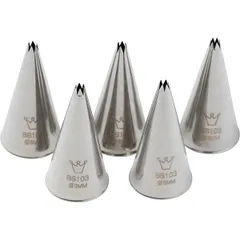 Pastry nozzle “Open star”[5pcs] stainless steel D=25/3,H=50mm