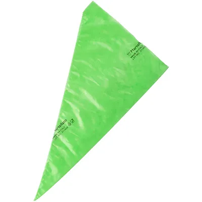 Мешок кондитерский одноразовый 80микрон[100шт] полиэтилен ,L=40см зелен., изображение 2