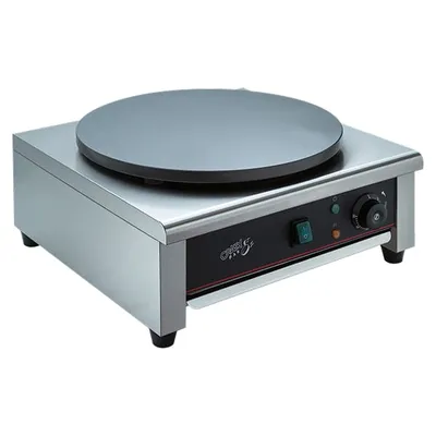 Блинница CP-CM400 сталь нерж.,чугун D=40,H=22,L=45,B=48см 3Квт серебрист.,черный