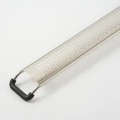 Терка с ручкой сталь нерж.,пластик ,L=390/220,B=35мм металлич.,черный, изображение 3