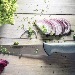 Нож поварской «Колор проф» сталь нерж.,полипроп. ,L=39/25см серый, изображение 2