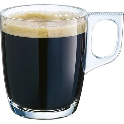 Чашка кофейная «Волюто» стекло 90мл D=83,H=68мм прозр., изображение 2