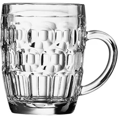 Beer mug “Britain” glass 280ml D=117,H=96mm clear.