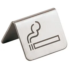 Sign “You can smoke”  stainless steel , H=35, L=55, B=50mm  chrome plated.