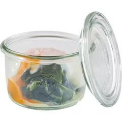 Стакан для подачи с крышкой набор[12шт] стекло 200мл D=9,H=6см, изображение 3