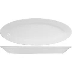 Селедочница «Кунстверк» фарфор ,H=3,L=30,B=12см белый