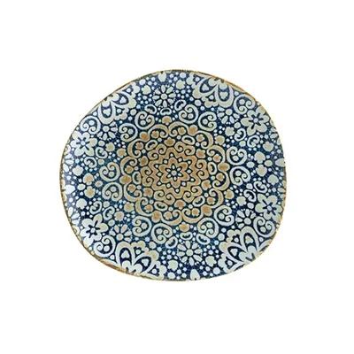 Тарелка «Альхамбра» асимметричная фарфор ,L=29см белый,синий