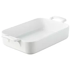 Rectangular baking dish “Bel Cousin”  porcelain  0.7 l , H=5, L=19 cm  white