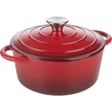 Baking pan cast iron 2.5l D=22,H=15.5cm red,black