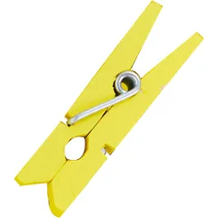 Mini clothespins for glasses[500pcs] pine ,L=35,B=9mm yellow.