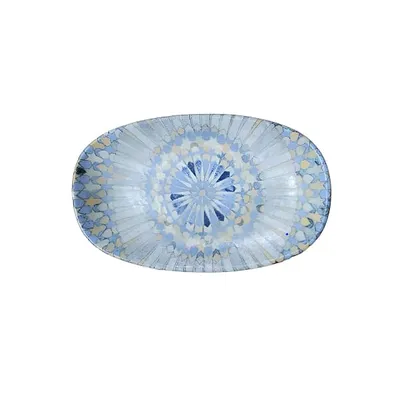 Блюдо сервировочное «Мозаик» овальное фарфор ,L=29,B=17см разноцветн.