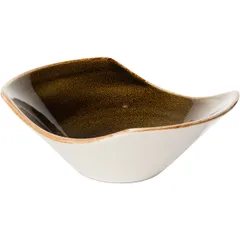 Салатник «Крафт Браун» фарфор 240мл ,H=60,L=165,B=130мм коричнев.