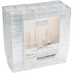 Креманка квадратная набор[100шт] полистир.пищ. 60мл ,H=55,L=40,B=40мм прозр., изображение 4