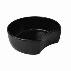 Salad bowl “Crescent” plastic 5l D=30,H=10,B=27.8cm black