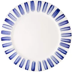 Plate “Indigo Maritime”  porcelain  D=28cm  blue