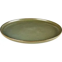 Plate “Surfis” ceramics D=240,H=15mm green.