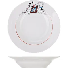 Deep plate “Dalmatians”  porcelain  250 ml  D=20, H=5cm  white