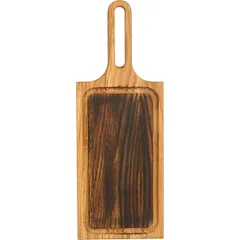 Доска для подачи с ручкой (обжиг) дуб ,H=2,L=49,B=18см св. дерево