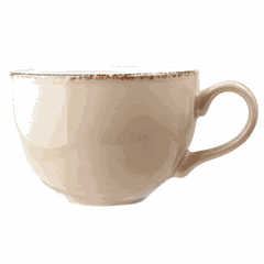 Чашка чайная «Террамеса вит» фарфор 340мл D=100,H=70,L=128мм бежев.