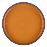 Тарелка «Блисс» с бортом фарфор D=190,H=29мм оранжев., Цвет: Оранжевый, Диаметр (мм): 190