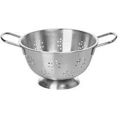 Colander stainless steel D=23,H=14.5,L=31cm metal.