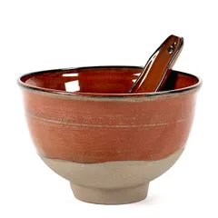 Салатник «Мерси» №2 керамика D=15см красный, изображение 2