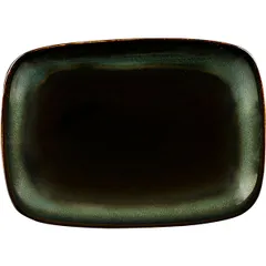 Sauce boat “Trend corten”  porcelain , H=15, L=120, B=80mm  dark green.