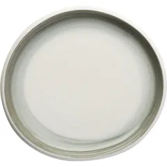 Plate “Aisio” with high side  porcelain ,H=28,L=202,B=187mm white,gray