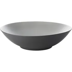 Deep serving dish “Ekinox” ceramics 3.5l D=335,H=90mm black,white