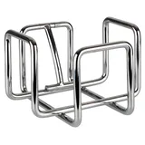 Салфетница 65 салфеток металл ,H=10,L=14,5,B=14,5см металлич.