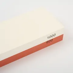 Камень точильный абразивность 600/1000 ,H=3,L=18,B=6см белый,красный, изображение 3