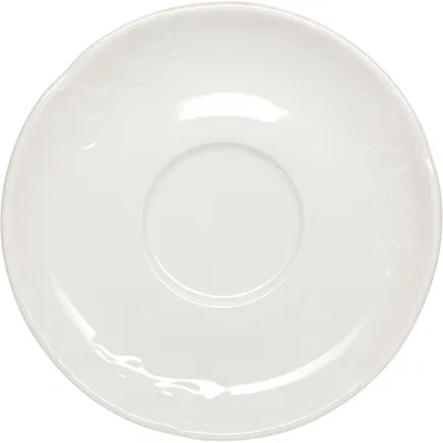 Блюдце «Мелодия» фарфор D=140/53,H=17мм белый