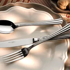 Вилка столовая «Библос» сталь нерж. ,L=210/75,B=5мм металлич., изображение 3