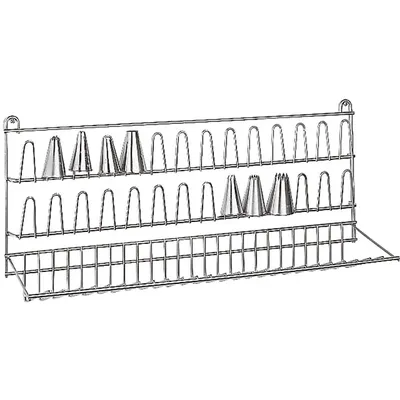 Сушилка наст. д/кондит.насадок сталь нерж. ,H=24,L=51,B=14см металлич.