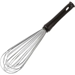 Whisk made of 11 wire elements  stainless steel, plastic , L=45/26, B=9cm  metallic, black