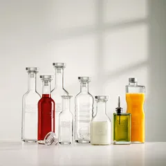 Бутылка для масла «Оптима» стекло 250мл ,H=14,L=7,B=5см прозр., изображение 2