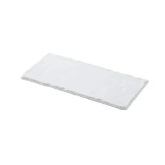 Блюдо для подачи «Базальт» фарфор ,L=25,B=12см белый,матовый, изображение 3